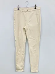 UNIQLO ユニクロ デニムパンツ L アイボリー フルレングス 無地 スキニー・タイト ストレート レギュラー リジッド・ワンウォッシュ