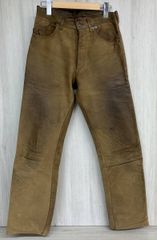 MINORITY マイノリティ レザーパンツ ブラウン系 メンズ [S] 使用感多め