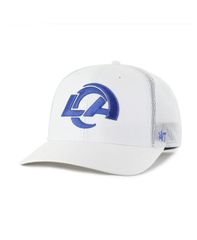 47 ブランド メンズ アクセサリー 帽子 47 Brand Mens White Los Angeles Ramsnowball Trophy Stretch Fit Hat White ホワイト