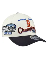 ニューエラ メンズ アクセサリー 帽子 New Era Mens CreamNavy Boston Red Sox World Series 9FORTY MCrown AFrame Adjustable Hat Cream Navy クリーム