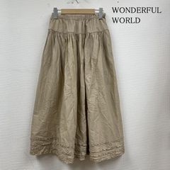 カネコイサオ♪ワンダフルワールド ティアードスカート レースフリル