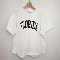 JOURNAL STANDARD ジャーナルスタンダード Tシャツ ラウンドヘム ロゴ プリント カジュアル ホワイト Fサイズ □〇☆