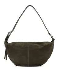 オールセインツ レディース バッグ スエード ALLSAINTS Luna Suede Shoulder Bag Olive Green グリーン