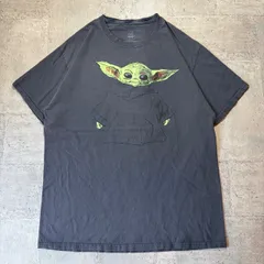 O-453 STARWARS スターウォーズ マンダロリアン ベビーヨーダ グラフィックプリントTシャツ サイズL相当