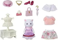 【中古】おもちゃ 街のファッションコーデセット -ペルシャネコのお姉さん- 「シルバニアファミリー」