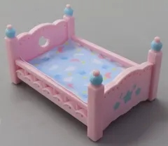 【中古】おもちゃ 7.ピンクベッド(ほし) 「シルバニアファミリー 赤ちゃんベッド ～ゆめいろカラー～」 シルバニアファミリーくじ景品