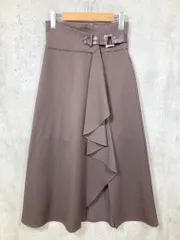 RESEXXY リゼクシー 152210800801-01 ラッフルレイヤード スカート sizeF/茶 ■■レディース