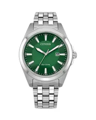 シチズン レディース アクセサリー 腕時計 Tシャツ Citizen Eco Classic Stainless Steel Bracelet Watch 41mm GreenSilver グリーン