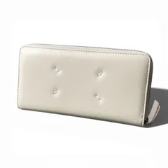 c17 【未使用品】Maison Margiela メゾンマルジェラ クリーム レザー 4つタグ ロングウォレット 長財布 レディース ユニセックスk02iのサムネイル