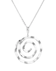 アクア レディース アクセサリー ネックレス・チョーカー・ペンダントトップ レース AQUA Bloomingdales Fine Collection Hammered Spiral Pendantのサムネイル