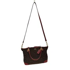 コーチ COACH シグネチャー レザー キャンバス 2WAY レディース 表記無 