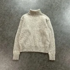 80s 90s Vintage L.L.Bean L/S Wool Sweater エルエルビーン  長袖 ニット セーター タートルネック ウール 無地 短丈 ヴィンテージ ビンテージ レディース