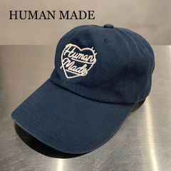 Human Made ネイビー ハートロゴ キャップ - メルカリ