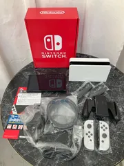 【美品】ストア版 Switch 本体 有機 EL JC ホワイト ゲーム