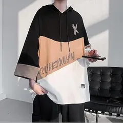 再入荷 パーカー メンズ 半袖 夏服 コットン フード付き プルオーバー 大きいサイズ スウェット Tシャツ 綿 ゆったり 柔らかい 軽い 快適 服 カジュアル おしゃれ カットソートップス