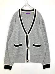 美品 axes femme アクシーズファム Vネック ニット カーディガン グレー ■■レディース