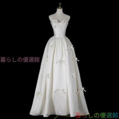 AnneBlancheウェディングドレス Aライン小花柄レース 結婚式 海外挙式