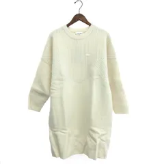LACOSTE ラコステ ニットワンピース サイズ:XL ロゴ/チュニック/ニット/XL/大きめ    ホワイト レディース / 240001191750