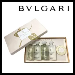 M【BVLGARI】オ パフメ オーテブラン アメニティセット シャンプー コンディショナー ボディウォッシュ ボディーミルク 各75ml ソープ/石鹸 50g ブルガリ Eau Pamee (59619NM1)