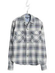 【お得なクーポン配布中!】 ラルフローレン オンブレ チェック 長袖 オープンカラー シャツ レディース S ポロ スポーツ シャドー コットン レーヨン 開襟 ループ留め