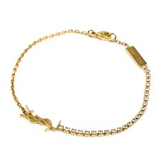 カサンドラ チャームブレスレット（メタル＆ラインストーン）YSL サン