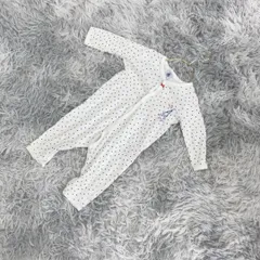 【良品】cree a Paris プチバトー Petit Bateau ロンパース ベビー服 (12m/74cm)