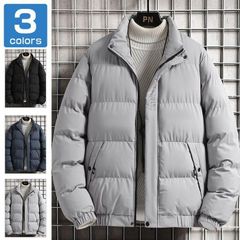 再入荷 中綿ジャケット メンズ 立ち襟 キルティング アウター ジャンパー 中綿ブルゾン メンズジャケット 中綿コート 無地 シンプル