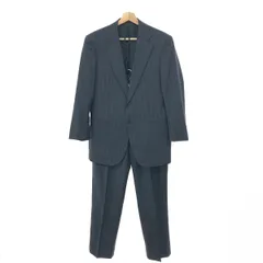 BURBERRY LONDON バーバリーロンドン ストライプ2Bスーツ サイズ:AB6 A6 背抜き/薄地/ジャケット＆パンツ    グレー/ネイビー メンズ / 240001193760