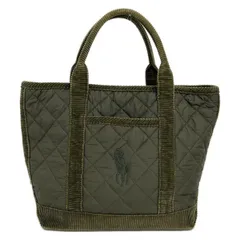 RalphLauren(ラルフローレン) トートバッグ ビッグポニー カーキ キルティング