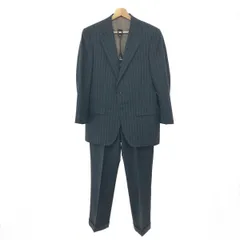 BURBERRY LONDON バーバリーロンドン ストライプ2Bスーツ サイズ:A5 A6 ジャケット＆パンツ/背抜き    グレー メンズ / 240001193759