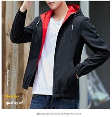 再入荷 ジャケット メンズ 大きいサイズ メンズ ジャケット スプリングコート 春 秋 ジャケット メンズ アウター ジャケット フード付き ショート丈 シンプル 学生 男性 春コート 春物 春服 軽量 通勤 通学 カジュアル