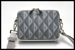 ■Christian Dior CDダイヤモンド レザー ショルダーバッグ ポーチ クリスチャンディオール ■0305gk012571