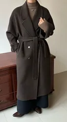 再入荷 ウールコート ロングコート レディース チェスターコート アウター ウール ジャケット コート ロング丈 厚手 防寒 暖かい ポケット付き ゆったり おしゃれ きれいめ お洒落 上品 シンプル カジュアル 無地 通勤 OL 秋 冬 ☆