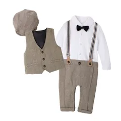 再入荷 入園スーツ 子供フォーマル ロンパース カバーオール フォーマル 男の子 子供 ロンパース 子供服 結婚式服 入園服 男の子 ォーマルスーツ 子供服 紳士スーツ 子供 フォーマル タキシード 普段着用 幼児 出産祝い