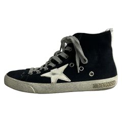 GOLDEN GOOSE(ゴールデングース) スニーカー 35 レディース - 黒×白 スター(星)/インソール取外し可/ハイカット