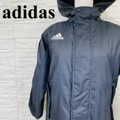 adidas アディダス 中綿コート ダウン フード ベンチコート ブラック系 130 0319K