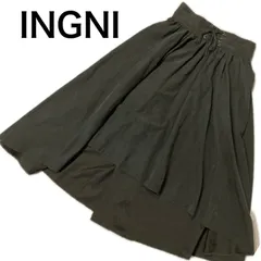 INGNI イング　レースアップスカート　スエード調　Mサイズ カーキ