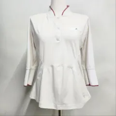 アディダス x ステラ マッカートニー バリケード テニス 7分 ジップアップ Tシャツ (XL)