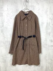 REDYAZEL レディアゼル 02-2125100232 リングドットボタンミニシャツ ワンピース sizeS/茶 ■■レディース