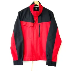 ビッグサイズ！ XL！(^w^)b MIZUNO ミズノ 作業服 作業着 仕事 ブルゾン ミズノ  TCワークジャケット 作業着 通年 秋冬 ストレッチ 消臭 上着 おしゃれ かっこいい 人気 企業 レッド×ブラック メンズのサムネイル