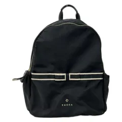 TOCCA(トッカ) リュックサック - 黒×グレーベージュ リボン レザー