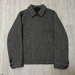 ユニクロ メンズ ハウンドトゥース ヘリンボーン ブルゾン ジャケット XL/105