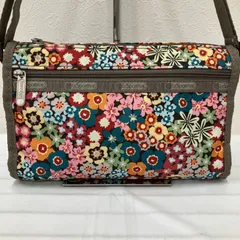 680　 LeSportsac　レスポートサック　ワンショルダー　ポシェット　肩がけ　斜めがけ　ミニサイズ　花柄　ショルダー紐調節可能