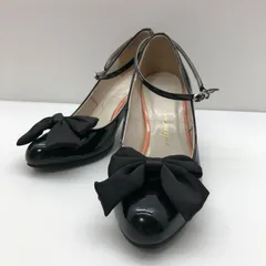 洋服の青山 n-line パンプス 23.5cm ブラック 黒 リボン取り外し可 佐々木希 エヌライン SGAW26-0936のサムネイル
