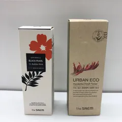 the saem アーバンエコハラケケフレッシュトナー100ml ＋ ジェムミラクルブラックパールO2バブルマスク105g ザセム SGAW26-0907のサムネイル