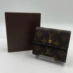 LOUIS VUITTON  ルイ・ヴィトン ポルトモネ・ビエ  カルトクレディ モノグラム M61652 三つ折り財布 レディース ブラウン 刻印有 中古