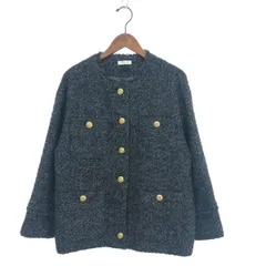 Loungedress ラウンジドレス ノーカラーツイードジャケット サイズ:F セレモニー/金釦 LDZ1012407A0001   グレー レディース / 240001193862のサムネイル