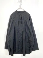 nano universe ナノユニバース 長袖 ピンタック ブラウス シャツ size縦S横S/黒 ■■レディース