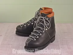 MN176 イタリア製 ST.MORITZ ビンテージ トレッキングブーツ 黒 レディース 39 24.5cm