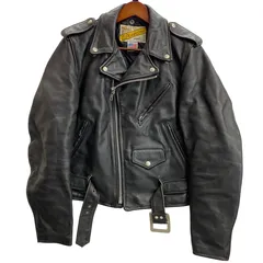 ショット SCHOTT Perfecto 80's 90's 618 ダブルライダースジャケット USA製 レザー ジャケット ブラック 36サイズ 201MT-5501 VB